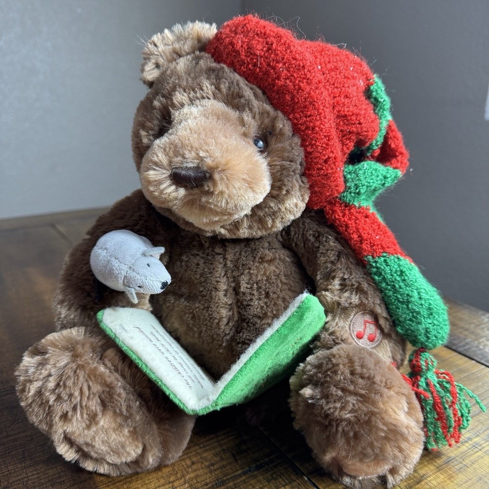 Gund Fun Storytime Bear Reads 'Twas the Night Before Christmas' Stuffed 2008‎